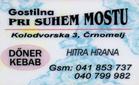 Gostilna Pri suhem mostu Gostilna Pri suhem mostu, Kolodvorska 3, 8340 Črnomelj